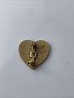 Vintage Life Scout Boy Scouts Rank Badge Pin Uniform Sash Red Heart Bsa