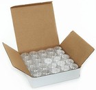 Plastic Cosmetic Jars 50 Pack 5 Gram Clear Screw Top Empty Containers For