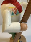 Vintage Erzgebirgische Volkskunst Expertic Smoker Wooden Skier Gdr Germany Man