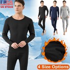 Mens Thermal Underwear Set Long Johns Pants Warm Top Bottom Winter Sports Suits