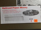 Reproduction Money Parchment - Railroad Paper Money   Set 1 - 8 Pieces
