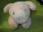  8008 Vintage Made In Korea Ty 1995 Plush Tulip 16  Laying Flat Pink Pig W bow