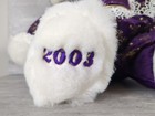 Dan Dee Keepsake Memories White Teddy Bear Purple Christmas Plush