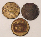 Lot Of 3 Different Vintage Bally s Aladdin s Castle Arcade Tokens Game Coins