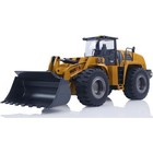 New Huina 1583 Yellow Metal Rc Wheel Loader Excavator Toy 1 14 22ch Usa Stock