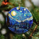 Van Gogh Style Starry Night Christmas Ornament 2025 Christmas Ornament Holida   