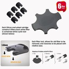 4packs  Minifit Prowax Wax Guards Filters For For Oticon 4 Packs  Black-1mm