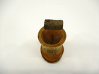 Kitchy Vtg Toothpick Holder Wood Souvenir Crystal Fall Iron Mine Michigan Cottag