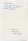 Harper Lee Christmas Card Signed With Handwritten Note