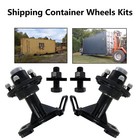 New Upgrade 6x 5 5 Lug Superior Shipping Container Wheels  Bolt-on Spindle Kit