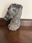 Vintage Avery Creations Horse Head Figurine Decorative Shelf Sitter bookend