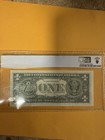  1 1969 Federal Reserve Note Minor Ink Smear Error With Bep Rejection Mark