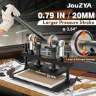 Leather Cutting Machine Adjustable Hand Press Die Cutter 10 X 6 Inch Matte Black