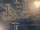 Rare Star Trek Tos Starship Uss Enterprise Ncc-1701 25 x18  Blueprint With Frame
