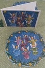Vintage Christmas Caspari Littlest Angles Gift Wrapping Paper