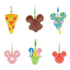 Disney Parks Eats Collection Mickey Mouse Snacks Christmas Ornament Set New