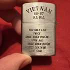 1960s Vietnam War Us Army Military Airborne  Ba Ria Zippo Lighter You Only Live