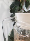 Vintage Luminarc Glass Ribbed Water Tea Refrigerator Pitcher Carafe 9 5    36 Oz