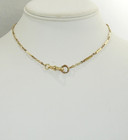 Antique 1 10 14k Yellow Gold Filled 14 25  Bar Link Pocket Watch Chain 6g