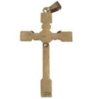 Rosary Roses Crucifix - Bronze  5x2 7cm-2x1 1  
