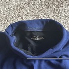Under Armour Men   s M Regular Blue Solid Long Sleeve Mock Neck Compression Shirt