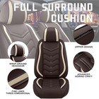 Car Seat Covers For Hyundai Santa Fe Sport 2014 2018 Nappa 2 Seats Coffee Color