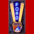 Big Neon Sign - Ford Jubilee Crest In Metal Can 59   free 48-state Truck Freight