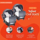 Baby Trend Ally Adjustable 35 Pound Infant Baby Car Seat W  Base  Gray  2 Pack 