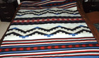 Pendleton   spirit Peaks   Wool  Queen Size Blanket  65 X 80   Made In Usa