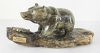 Vintage Native American Indian Eskimo Inuit Serpentine Stone Carving Kodiak Bear