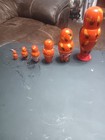 6  Vintage Matryoshka Russian Nesting Dolls Set Hand Painted