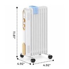 Us Stock Alvantor 22 In 1500w Oil Filled Radiator Heater 3 Heat White