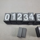 Small Vintage Magnetic Numbers 0 1 2 3 4 5 6 7 8 9       Blanks Over 700 Pieces