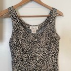 Vintage Lisa Jo Size 9 10 Grunge Floral Button Front Dress Lace Up Back