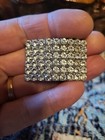 Vintage 1950s Blingy White Rhinestone Shoe Clips