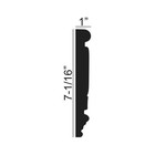 Outwater 7-1 16  X 96  Primed White Polyurethane Frieze Moulding  2 Pack 