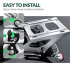 King Trunk Pack Backrest Mount Rack For Harley Davidson Touring Road Glide 2014 