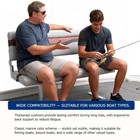 Northcaptain Boat Bench Seat For Fishing Boat  Light Grey charcoal wine Red