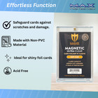 50ct Max Pro Uv Ultra Clear Magnetic Card Holder 55pt For Sleeved Cards