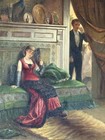 Masterful Antique 19th Century European Figurative Oil Painting Old Europe 1880s