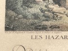 Rare Antique De Launay Swing Fragonard Art Watercolor Lithograph Painting 1800