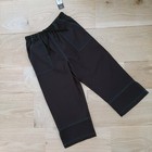 Nwt Aspire Girl s Capri Pants  Athletic Wear  Black W aqua Stitching  Size M
