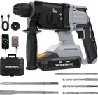 Workprox 20v Cordless Rotary Hammer Drill 7 8  Sds-plus Brushless W 4 0a Battery