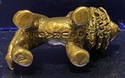 Vintage Mid Century Modern Mcm Solid Brass    courage     Lion Sculpture Statue