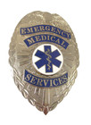 Emergency Medical Services Ems Silver Metal   Enamel Badge 3-1 4 