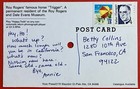 Roy Rogers   Dale Evans Museum  heigh Ho Trigger   33-1 3 Record  Postcard 1970s