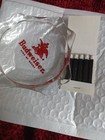 Vtg Budweiser King Of Beers Clear Glass Ashtray   Full Matchbook