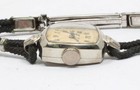 Vintage 1947 Omega Ladies Cocktail Watch 14k White Gold Filled 17j R13 5sc Runs