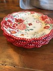 Retired Pioneer Woman Merry Meadow Red Holiday Dinnerware Set Of 4 Salad Plates