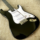 Full-size 39  Black Electric Guitar Package With Rosewood Fretboard  Gig Bag